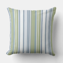 Dark Pastel Blue and Spring Rain Stripes