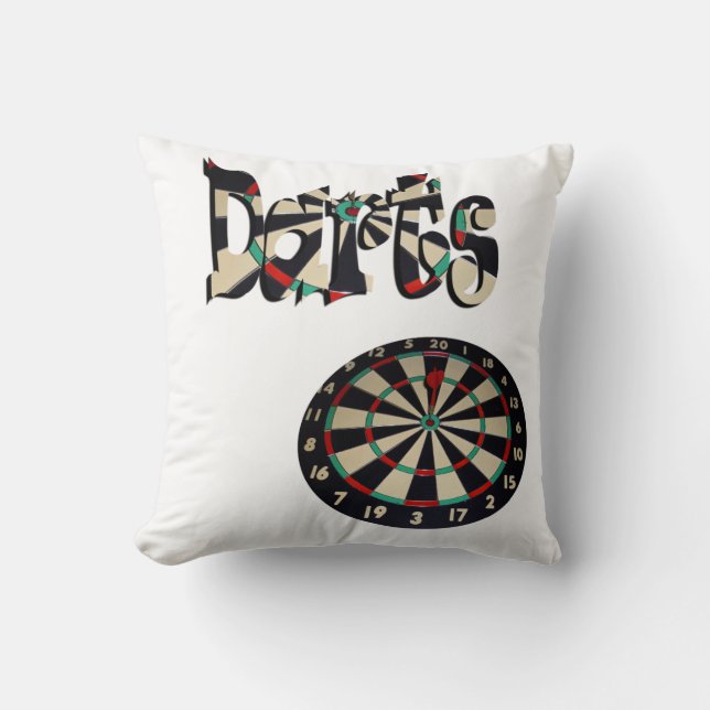 Almofada Dartboard E Darts Name, Cushion (Frente)
