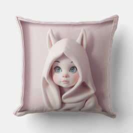 Almofada „Das Mädchen im Zaubermantel“