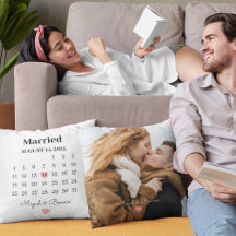 Data do Casamento Personalizada Calendário Casamen