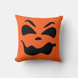 Almofada de Abóbora com Rosto de Jack O Lantern