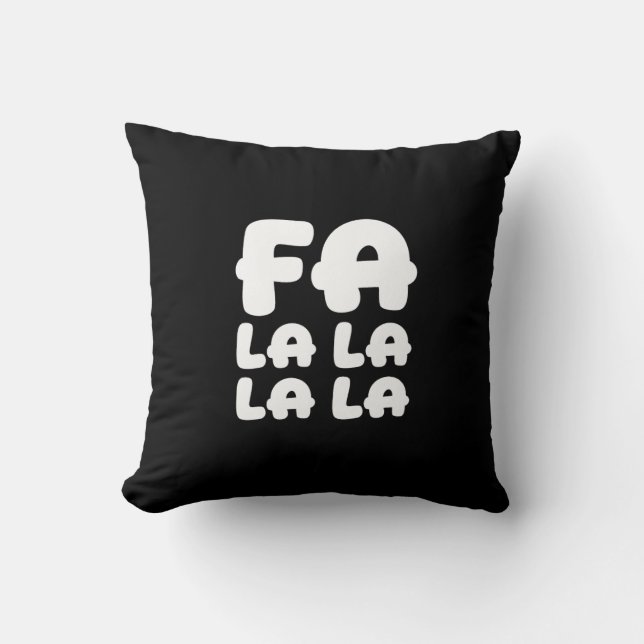 Almofada de Acabamento de Natal Preta e Vermelha F (Frente)