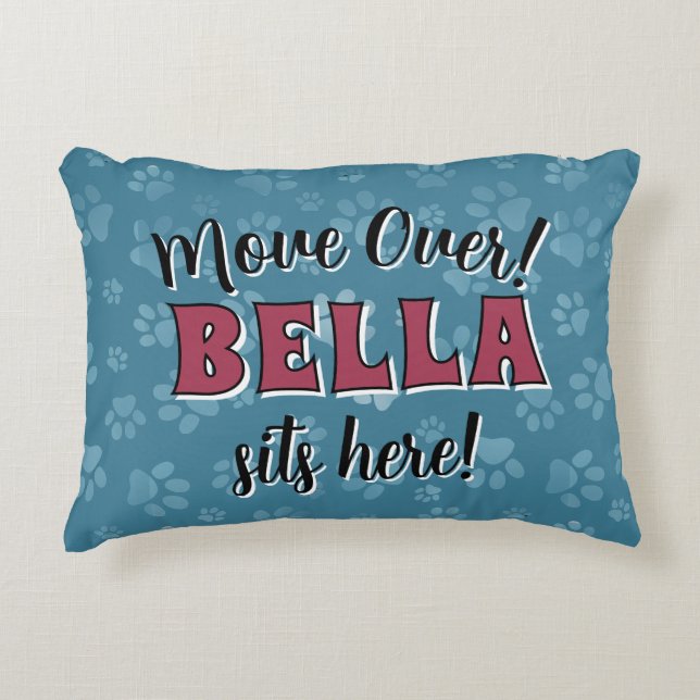 Almofada de acento de design engraçado com o nome  (Frente)