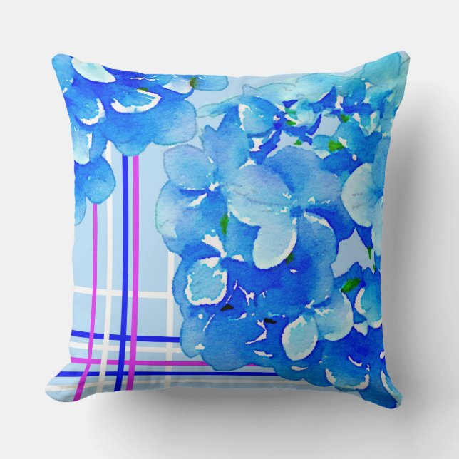 Almofada de acentos de Hydrangea (Frente)