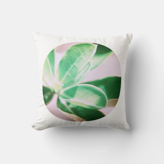 Almofada de Almofada de Folhas de Lírio Kudu Verde (Frente)