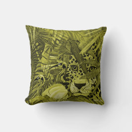 Almofada de Arbusto Leopardo Oliva