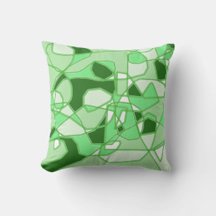 Almofada de Arremesso Abstrata Verde