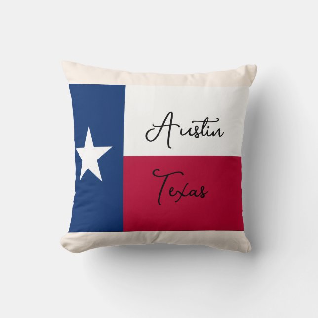 Almofada de Arremesso Austin, Texas (Frente)