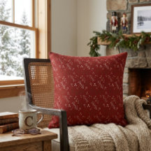 Almofada de Arremesso Burgundy Whimsy Doodle