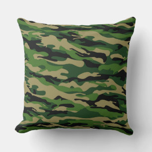 Almofada de Arremesso Camuflada de Bosque Verde