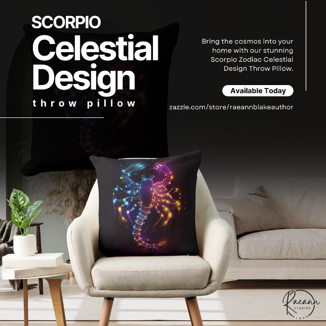 Almofada de Arremesso com Design Celestial de Esco (Criador carregado)