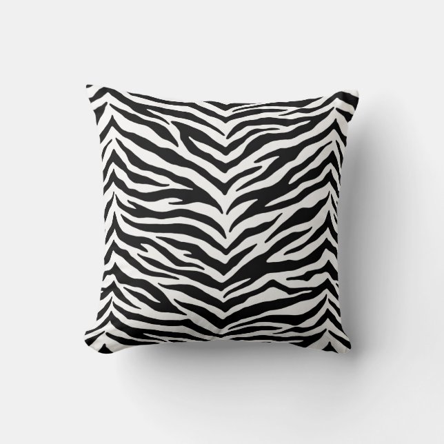 Almofada de Arremesso com Estampa de Zebra (Frente)