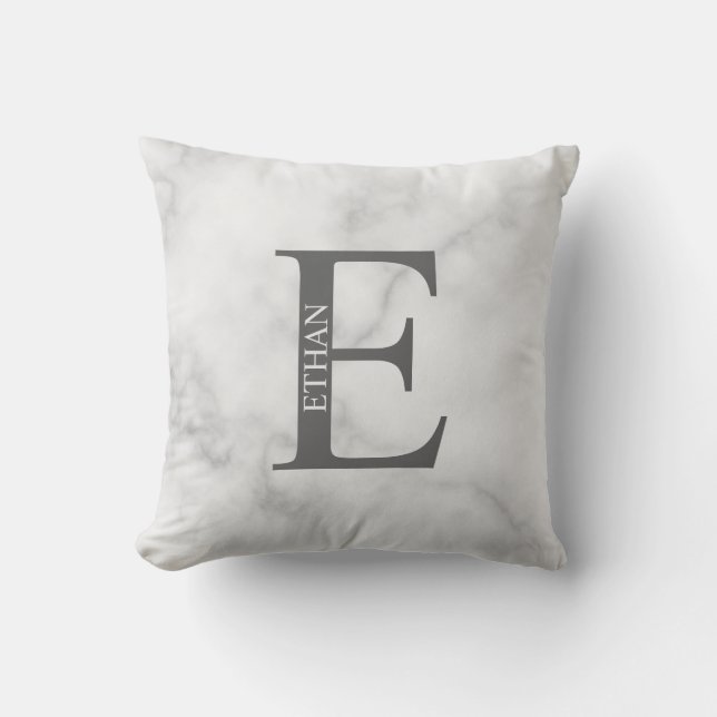 Almofada de Arremesso com Monograma Personalizado  (Frente)