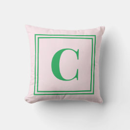 Almofada de Arremesso com Monograma Preppy de Palm