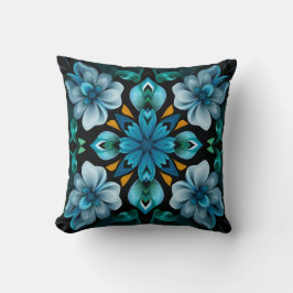 Almofada de Arremesso com Padrão Azul
