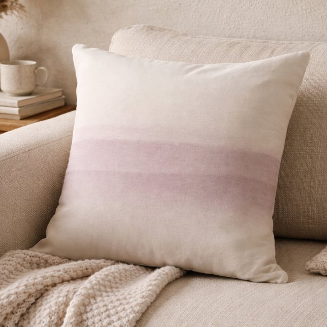 Almofada de Arremesso Crepúsculo Rosa Malva Silenc (A twilight-toned accent that grounds living rooms with subtle movement)