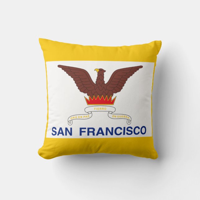 Almofada de Arremesso da Bandeira de São Francisco (Frente)