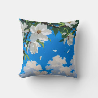 Almofada de Arremesso da Série Floral — Magnólia B