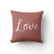 Almofada de Arremesso de Amor Terracota Vermelho B