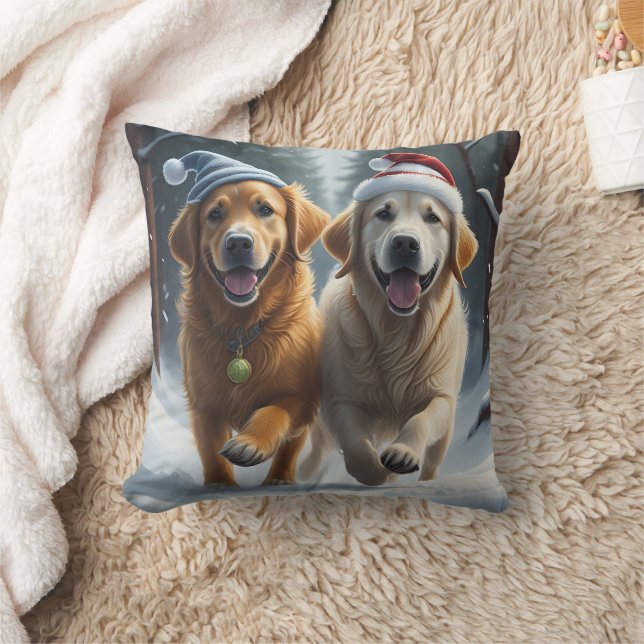 Almofada de arremesso de cães da raça retriever do (Cobertor)