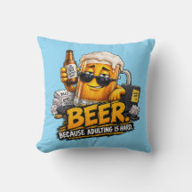 Almofada de Arremesso de Cerveja Engraçada