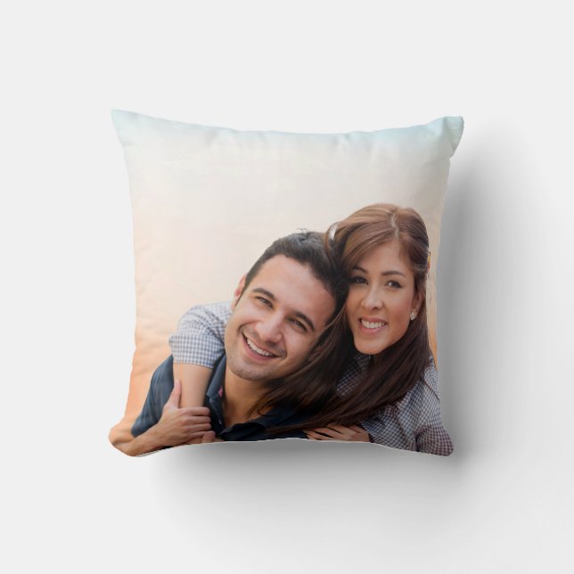 Almofada de Arremesso de Foto de Casal Feliz - Per (Frente)