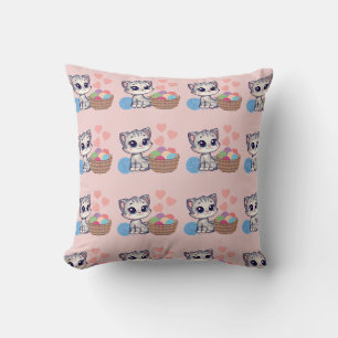 Almofada de Arremesso de Kitten & Yarn