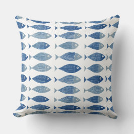 Almofada de Arremesso de Peixe Azul