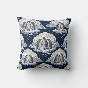 Almofada de Arremesso de Pinguim - Design contínuo