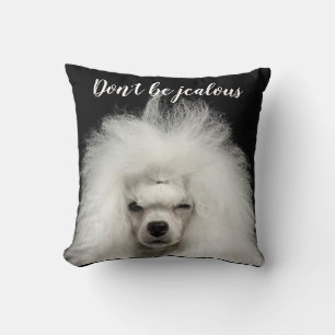 Almofada de Arremesso de Poodle Padrão Engraçado