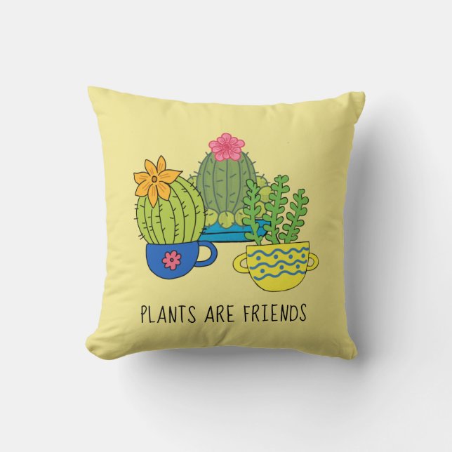 Almofada de Arremesso de Suculentas de Plantas Ami (Frente)
