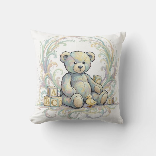 Almofada de Arremesso de Urso de Pelúcia (Frente)