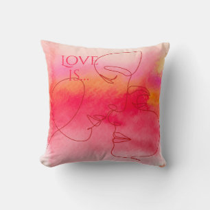 Almofada de Arremesso do Amor Moderno - Arte de Ca