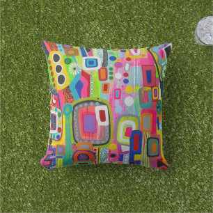 Almofada de Arremesso Exterior 16 x 16 Happy Place