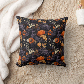 Almofada de Arremesso Floral Botânica de Halloween