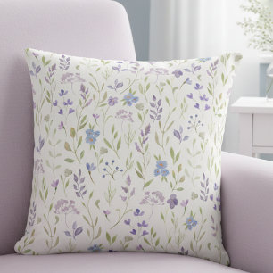 Almofada de Arremesso Floral Lavanda