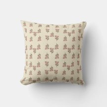 Almofada de Arremesso Floral Rosa Vintage Cottagec