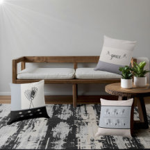 Almofada de Arremesso Floral Rústica Tons Terrosos