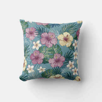 Almofada de Arremesso Floral Tropical Brilhante