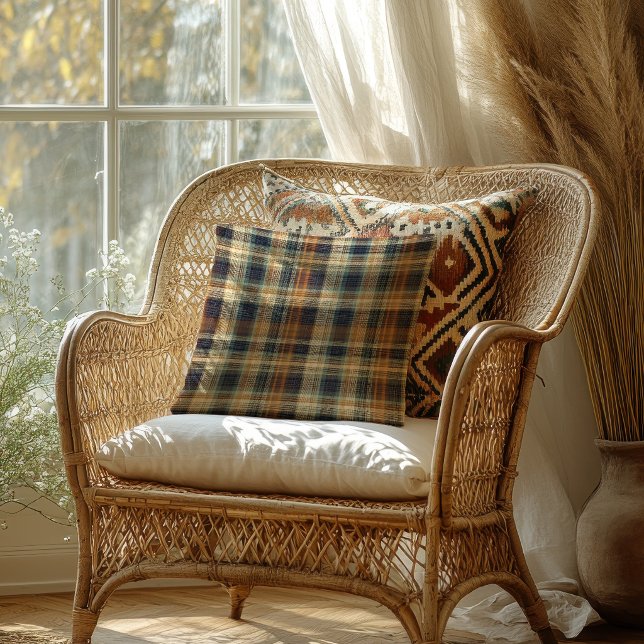Almofada de Arremesso Hearthstone Plaid Haven Rust (Rustic Comfort That Inspires Five-Star Reviews🏡🧡✨)