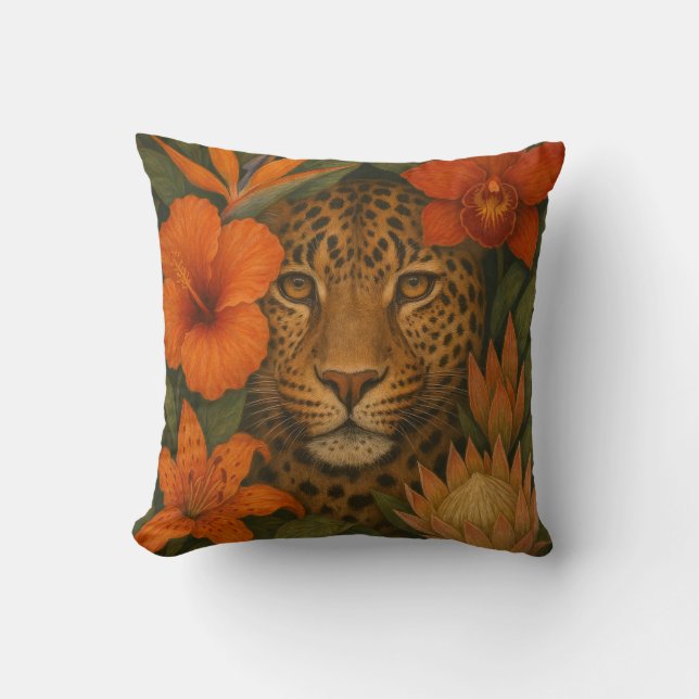 Almofada de Arremesso Leopardo (Frente)
