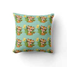  Almofada de Arremesso Little Tiger & Butterfly