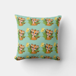 Almofada de Arremesso Little Tiger & Butterfly