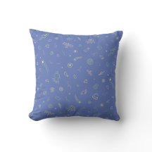 Almofada de Arremesso Padrão Space Doodle Lavanda 