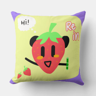 Almofada de Arremesso Panda Morango - Rein