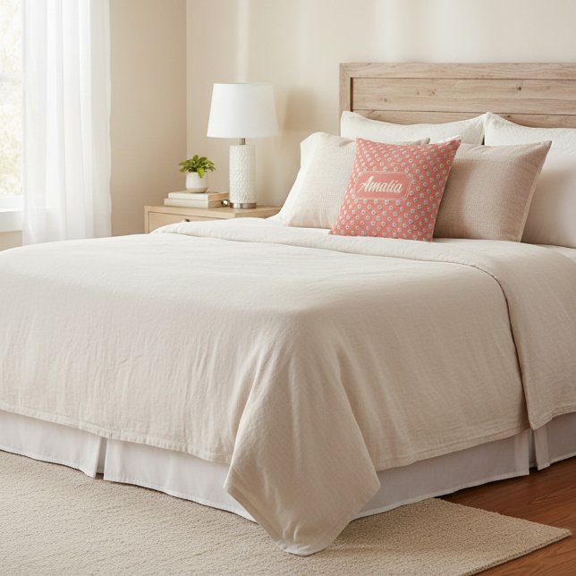 Almofada de Arremesso Personalizada com Bolinhas d (Criador carregado)