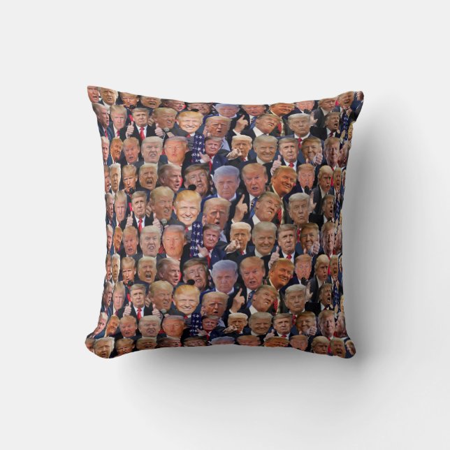 Almofada de Arremesso Presente Divertido do Trump (Frente)