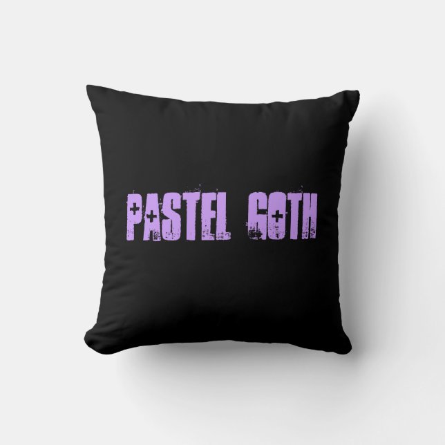Almofada de Arremesso Reversível Pastel Goth (Frente)