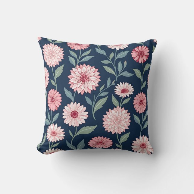 Almofada de Arremesso Rosa Flor de Cerejeira (Frente)