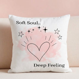 Almofada de Arremesso Soft Soul – Texto Personaliz